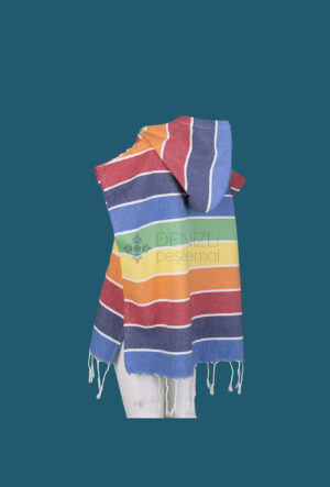 Summer Hooded Kid Poncho 2